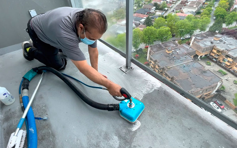 Professional cleaning team